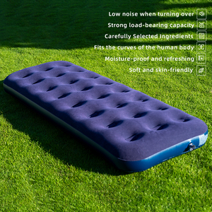24 Holes <strong>Single</strong> Size Air <strong>Mattress</strong> Camping Sleeping Pad <strong>Inflatable</strong> Bed High Quality Blow up <strong>Mattress</strong> - Product Image 1