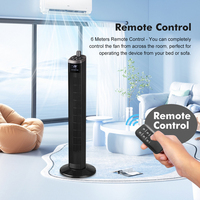 Ventilateur de tour électrique oscillant pour usage domestique avec télécommande, lame sans pales de 36 pouces, refroidissement de l'air intelligent, ventilateur de tour