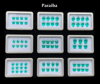 Vente en gros de pierres précieuses synthétiques de laboratoire YAG Paraiba de taille princesse carrée 1,5x1,5-5x5 mm, avec jeu de couleurs, pour la fabrication de bijoux