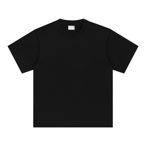Custom 300G Heavyweight 96%+ Cotton T Shirt OEM ODM Oversized Unisex Crew Neck Blank Short Sleeve <b>Tee</b> with Logo - Product Image 3