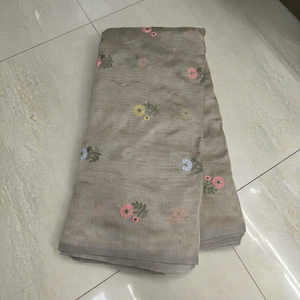Tela de poliéster Kota a cuadros con bordado multihilo sin coser para vestidos, saris, trajes y ropa étnica para mujer, venta al por mayor. - Product Image 1