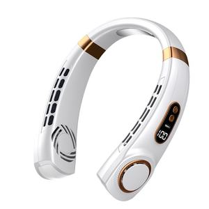 <span class=keywords><strong>Ventilateur</strong></span> de cou portable rechargeable par USB, design casque audio, pour usage intérieur et extérieur - Product Image 1