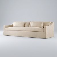 Canapé sectionnel paresseux 2 places avec coussin et accoudoirs inclinés, style classique, mobilier de luxe personnalisé pour villa moderne du milieu du siècle
