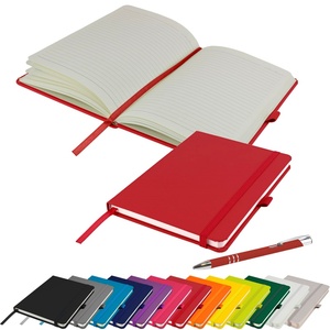 2026 Promotional Softcover Leather <strong>Hardback</strong> Lined Journal <strong>Notebook</strong> Lay Flat <strong>A5</strong> College Ruled <strong>Notebook</strong> with Pen Loop - Product Image 6
