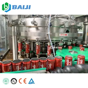 Complete canned energy drink plant production line aluminum can filling machine for carbonated beverage soft drink