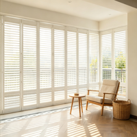 Volets en bois pour portes intérieures, volets de plantation blancs, fenêtres, portes, volets à persiennes personnalisés, volets en PVC