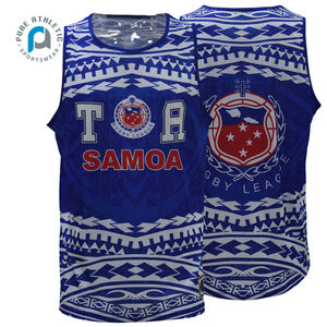 PURE Custom Tribe Tattoo Design Sublimación Imprimir Sport Singlets Manu Toa <span class=keywords><strong>Samoa</strong></span> <span class=keywords><strong>Rugby</strong></span> Jerseys Camisas para hombres - Product Image 1