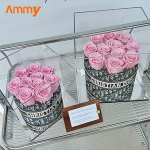 AM-PFE17A Ammy Bouquet <span class=keywords><strong>de</strong></span> fleurs immortelles Rose préservée pour la Saint-Valentin et la fête des mères Cadeaux Boîtes <span class=keywords><strong>de</strong></span> cadeaux <span class=keywords><strong>de</strong></span> Noë<span class=keywords><strong>l</strong></span> - Product Image 2