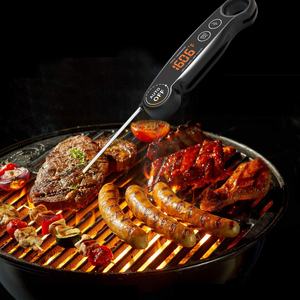 Thermomètre de barbecue Juxing à affichage numérique électronique rechargeable avec sonde en acier inoxydable, modèle DT-98, en promotion - Product Image 4