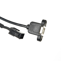 Arnés de cables macho y hembra USB fijo duradero y fiable XPB cobre moldeado por inyección, utilizado para transmisión de datos de alta velocidad.