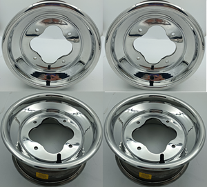 雅马哈猛禽700雅马哈女妖350铃木ltz 400铝轧唇抛光10x5双螺栓图案全地形车赛车车轮 - Product Image 2