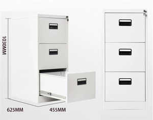 Archivador Metálico Moderno y Minimalista A4 de 5 Cajones con Características Ignífugas, Antirrobo y Resistentes a la Humedad para Uso en Oficina - Product Image 2