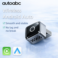 AUTOABC Nuevo Adaptador Inalámbrico 2 en 1 para Coche con CarPlay, Bluetooth, Compatible con Pantalla Táctil OEM, Universal