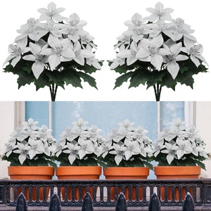 Vente en Gros Simulation 5 Fourchettes Fausses Fleurs de Noël Chèvrefeuille Artificiel Décoration d'Intérieur de Vacances Fleurs de Simulation - Product Image 2