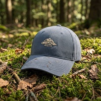 Gorra de Béisbol Estilo Americano con Bordado de Montaña Saya, Diseño Punk Urbano, Primavera/Otoño, Gorra de Copa Suave