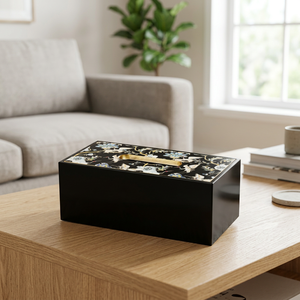 Muestra Gratuita de Servilletero de Laca de Color Personalizado de Lujo, Vajilla para el Hogar y la Cocina, Ecológico, Multifuncional, con Diseño Floral - Product Image 3