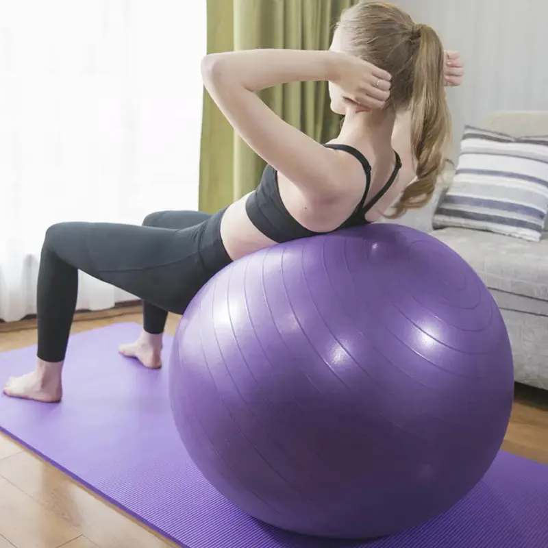 Yoga topları Bola Pilates Fitness salonu denge egzersiz Pilates egzersiz masaj topu 45cm 55cm 65cm 75cm