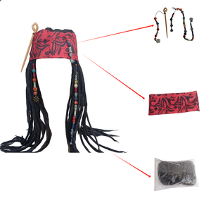 <span class=keywords><strong>Carnaval</strong></span> Pirates Caraïbes Costume Jack Sparrow <span class=keywords><strong>Masque</strong></span> Cosplay Adulte Capitaine <span class=keywords><strong>Pirate</strong></span> Foulard pour Halloween Mascarade Party <span class=keywords><strong>Masque</strong></span> - Product Image 6