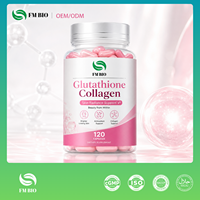 Capsules de glutathion et de collagène OEM ODM pour l'éclat de la peau, soutien antioxydant, complément alimentaire, marque privée, 120 capsules