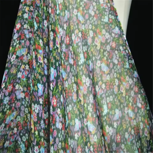 Tela <span class=keywords><strong>de</strong></span> Chifón Georgette <span class=keywords><strong>de</strong></span> Seda 100% Pura, Natural, Cómoda, con Estampado <span class=keywords><strong>de</strong></span> Flores Pequeñas y Bonitas, Transpirable, para Vestido <span class=keywords><strong>de</strong></span> Verano - Product Image 3