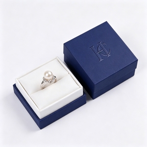 Fournisseur de boîtes à bagues personnalisées avec logo, service OEM, étui à bijoux personnalisé, emballage cadeau rigide en deux parties pour la vente en gros - Product Image 3