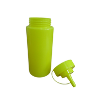 Bouteille de sauce à presser en plastique de qualité alimentaire de 8oz 16oz Distributeur de condiments à faible quantité minimale de commande pour le ketchup, les bonbons et les conserves pour la décoration de gâteaux