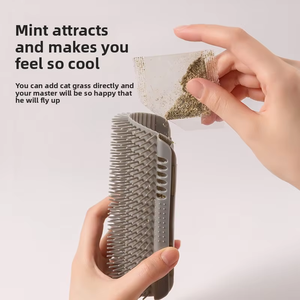 Cepillo de masaje y aseo para gatos, extraíble, para eliminación de pelo y auto-estimulación, herramienta de aseo para mascotas - Product Image 4