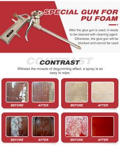 Désencollant polyuréthane polyvalent pour usage professionnel en construction, installation de portes et fenêtres, et remplissage de joints DIY, spray 500 ml - Product Image 3
