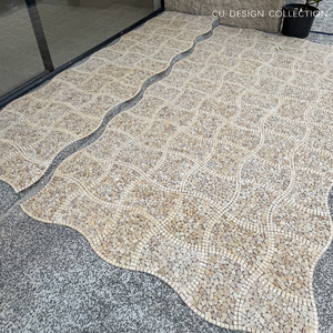 Carreaux d'extérieur en céramique émaillée en travertin de style moderne <span class=keywords><strong>mosaïque</strong></span> de marbre naturel d'intérieur pour hôtel <span class=keywords><strong>mosaïque</strong></span> de couloir de <span class=keywords><strong>jardin</strong></span> - Product Image 4