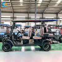 Voiturette de golf électrique à faible vitesse homologuée pour la route, 6 places, certifiée CE, longue autonomie, prix usine, pour usage urbain