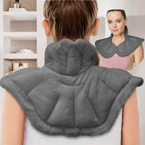 Clay <b>Microwavable</b> Heated Neck & Shoulder Weighted <b>Heating</b> <b>Pad</b> for Hot/Cold Compress Stress Relief Dark Gray - Product Image 2