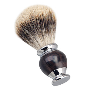 Pinceau à raser de luxe ZY, manche en alliage d'aluminium, bois de santal, nœud de 20 mm en poils de <span class=keywords><strong>blaireau</strong></span> pur, outil de <span class=keywords><strong>rasage</strong></span> humide pour hommes, fournitures de barbier - Product Image 3