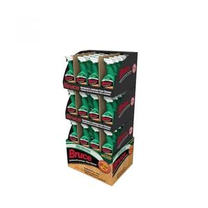 定制现代零售纸板展示架可拆卸纸质落地促销架，适用于超市使用，带网格 - Product Image 6