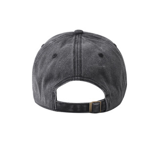 Gorra de Béisbol Bordada con Corazón de Leopardo/Letra C, Gris Algodón Lavado, Estilo Diario, Fábrica con Certificación BSCI - Product Image 3