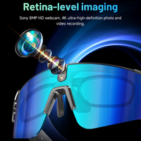 Gafas Inteligentes Minimalistas Portátiles con Resistencia al Agua IP66, Video 4K, Asistente de IA, Carga Magnética, Batería de 290 mAh y Función de Llamadas