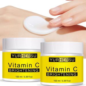 YURHERSU vitamine C blanchissant blanchissant crème pour le <span class=keywords><strong>visage</strong></span> hydratant crème éclaircissante vitamine C crème pour le <span class=keywords><strong>visage</strong></span> - Product Image 1