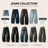 Jean en denim délavé style streetwear décontracté pour homme ; Nouvelle collection 2026 coupe droite tendance et cool
