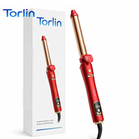 Torlin Estilo Italiano Personalizado, Rizador Eléctrico Profesional Automático con Cabezales Intercambiables LED de Calentamiento PTC de 32MM para Hotel