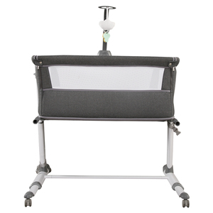 <strong>Top</strong> Quality Baby <strong>Crib</strong> Beside Sleeper Adjustable Height Infant Music Baby Bassinet with Wheels for Baby - Product Image 3