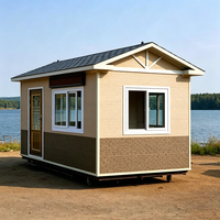 Maison conteneur préfabriquée modulaire portable et personnalisable de 10 à 40 pieds avec design respirant, idéale pour bureau de jardin