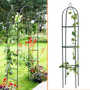 Outdoor-Garten-Rankgitter-Turm, Obelisk-Rankhilfen für Pflanzen, Kletterhilfe für Zimmerpflanzen, Blumen, Gemüse, Obst und Ranken - Product Image 1