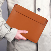 Vente en gros de housse de protection en cuir pour ordinateur portable, étui pratique et étanche pour Macbook