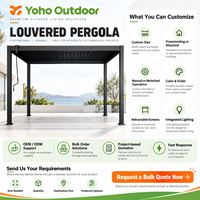 Pergola économique en aluminium 3x2x2,5m avec lames courbées en acier galvanisé de 0,7 mm, gazebo de jardin écologique pour patio et jardin