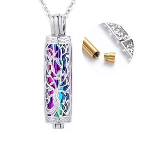 Wholesale Stainless Steel Tree of Life <b>Perfume</b> <b>Bottle</b> Pendant Memorial Necklace for Pets Cremation - Product Image 1
