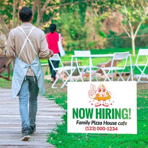 Cartelli da Giardino Impermeabili e Resistenti 18x24 Bifacciali con Palo a H per Servizi e Riparazioni, Ristrutturazioni Casa - Product Image 6