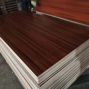 4x8 Waterproof High Quality standard poplar core Melamine laminated Plywood from China factory