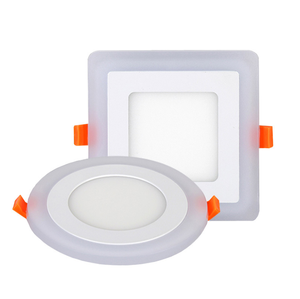 Nuevo modelo LED Lámpara de panel de dos colores Blanco + azul 18 + 6W <span class=keywords><strong>Downlight</strong></span> ultrafino Pasillo Hotel Iluminación - Product Image 2