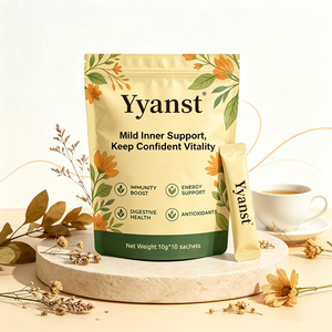 Café Instantáneo en Polvo Herbal con Suplementos Energéticos, Antioxidantes, para la Salud Digestiva y Refuerzo del Sistema Inmunitario, 10g*10 Sobres - Product Image 2