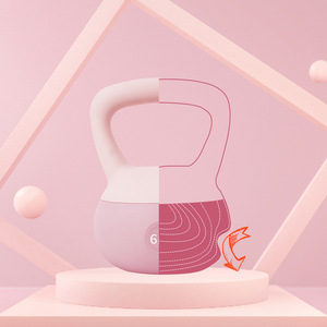 Kettlebell ergonomique rose souple lesté, outil de mobilité sécurisé pour le bureau, équipement de micro-entraînement anti-stress pour femmes, matériel de yoga - Product Image 3