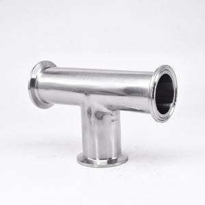 Fabricante de acero inoxidable Ss304 Material Tri Clamp Tee Grado alimenticio Sanitario Tri Clamp Equal Tee - Product Image 2